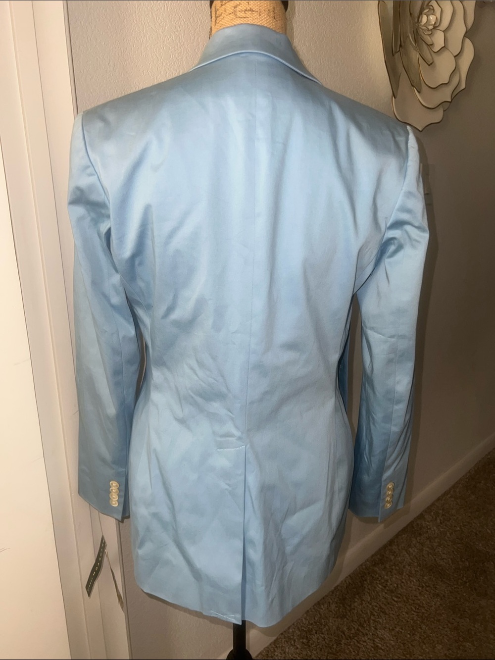 Polo by Ralph Lauren Long Chambray Cotton Blazer Jacket - Picture 12 of 14